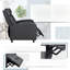 Fauteuil inclinable en cuir PU, canapé inclinable réglable avec support lombaire, siège de cinéma maison simple pour le salon