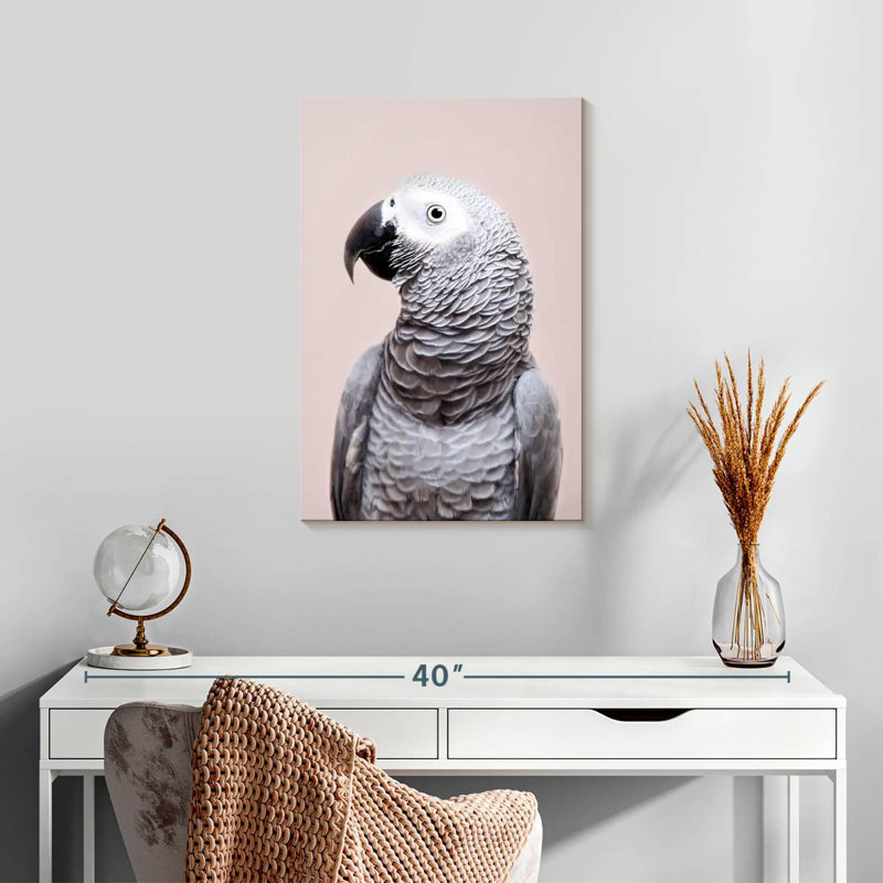 Brampt African Grey, 24" H x 16" W