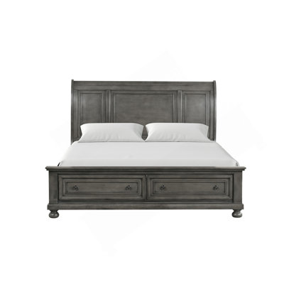 Queen Bed , Gray
