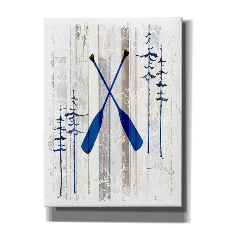 «The Blue Moose - Oars» par Lightbox Journal, art mural sur toile, H 54 po x l 40 po x P 1,5 po