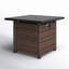Salem 32" Outdoor Square Rattan Propane Gas Fire Pit Table for Outside Patio