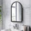 Armoire à miroir encastrée en métal Ample Storage