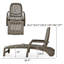 Chaise longue d'extérieur réglable à roulettes Mistry-1050819805