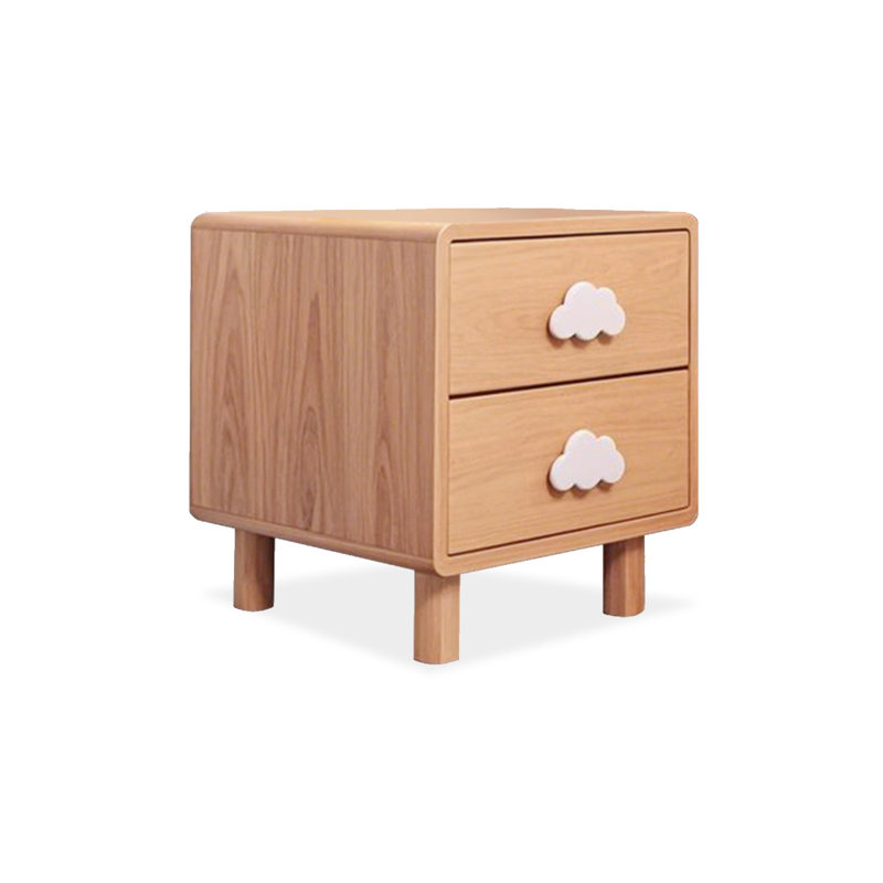 Modern Solid Wood End Table, 17.72" H x 11.81" W x 15.75" D