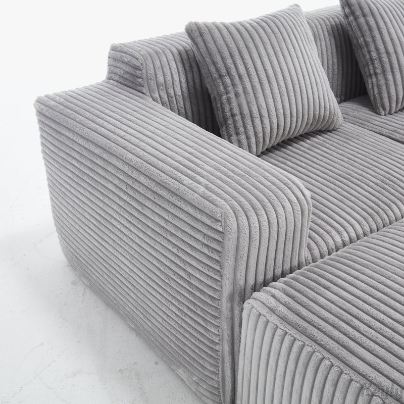 Canapé modulaire Donne, Gris clair