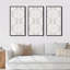 Damas gris clair et blanc - ensemble d'art mural sur toile encadré traditionnel-1770958719-1770958718