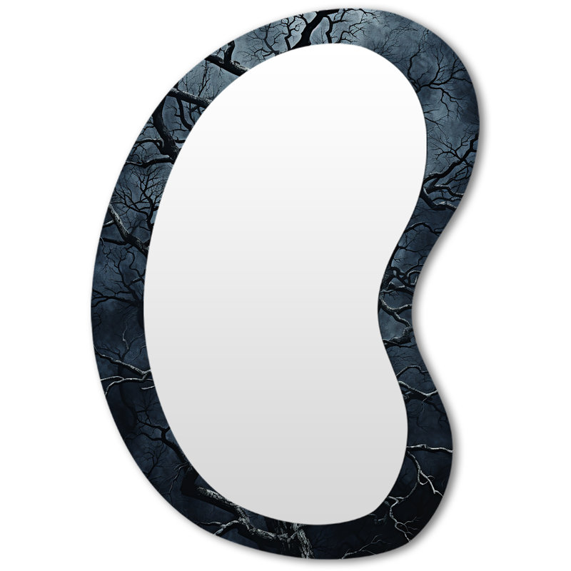Miroir mural moderne gothique gris, 31 po x 22 po