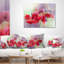 Coussin Watercolor Red Poppy - imprimé floral-29895096-29895100