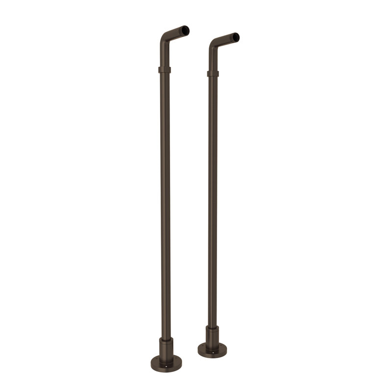 Cisal Floor Pillar Unions, Tuscan Brass