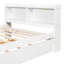 Engeliene Wooden Bed with Trundle,Storage Bed Frame with Bookcase-1110050836-1127583156
