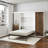 Tapaktuan Murphy Storage Bed with 2 Wardrobe Side Cabinets-96830477-96830476