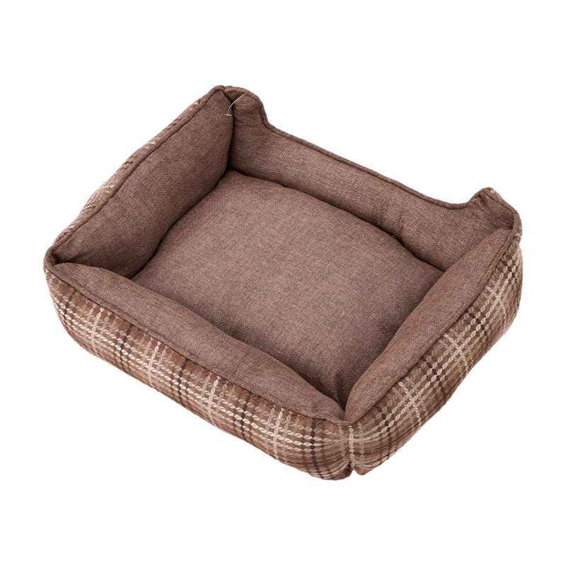 Pet Bed, Medium (14cm H x 60cm W x 50cm D), Coffee