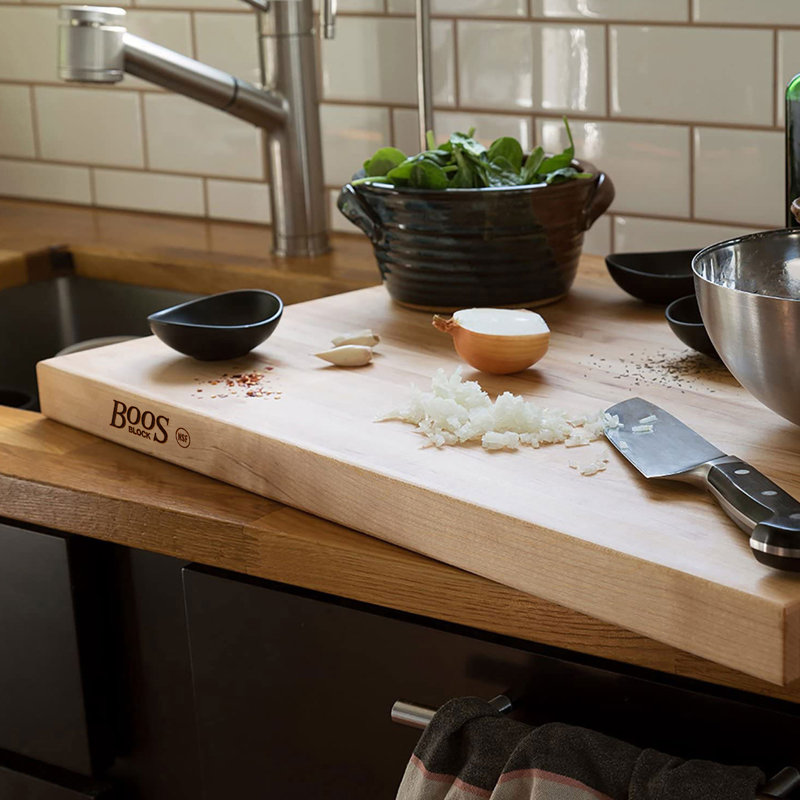 John Boos Platinum Commercial Edge Grain Maple Cutting Board, 24" L x 18" W