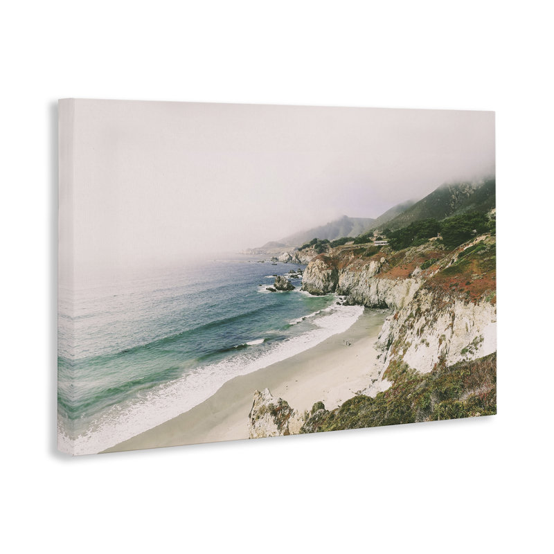 "Big Sur Coast View", art mural sur toile par Sissi et Seb, H 16 po x l 24 po