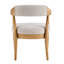Chaises de salle à manger confortables, fauteuils modernes en bois et tissu pour la cuisine
