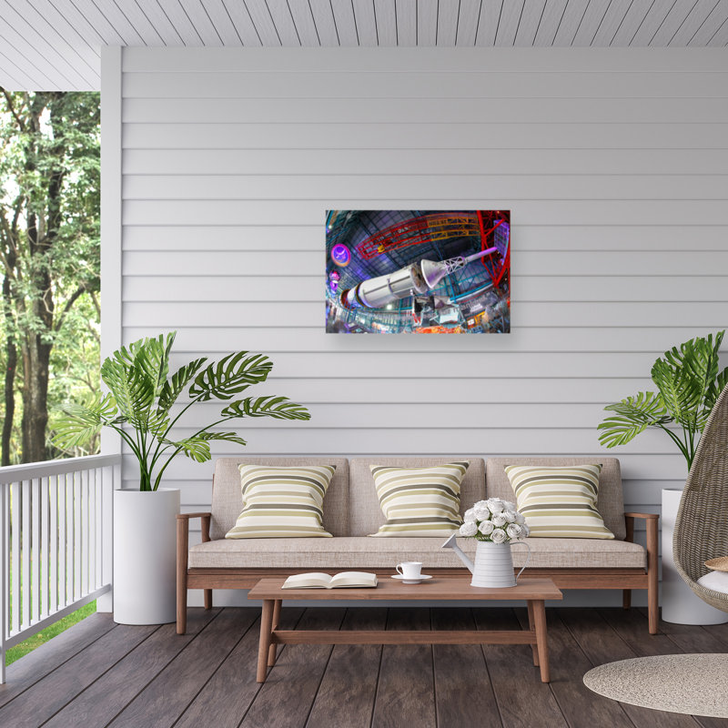 «Bachelor Saturn Five Kennedy Space Center», reproduction sur toile, H 30 po x l 47 po