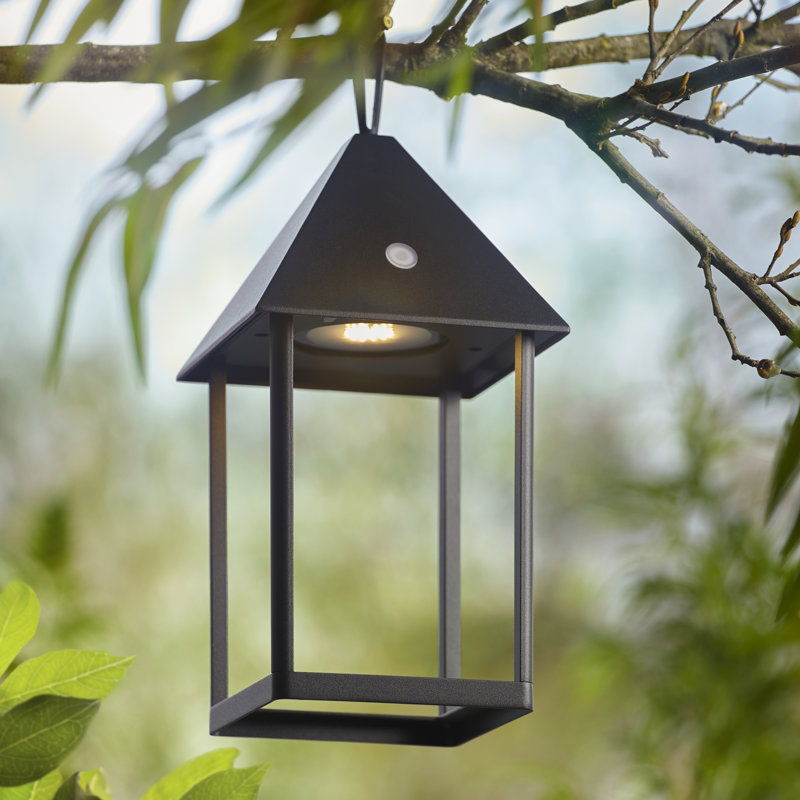 Deforge Battery Powered Integrated LED Square / Rectangular Lantern, 30cm H x 17.70cm W x 17.70cm D