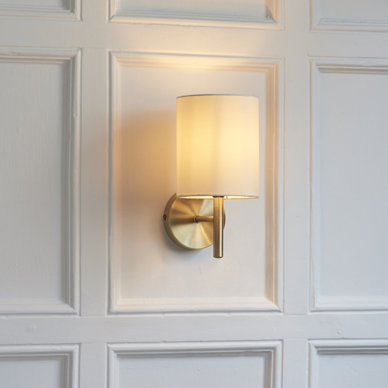 Iyanna Armed Sconce, Antique Brass