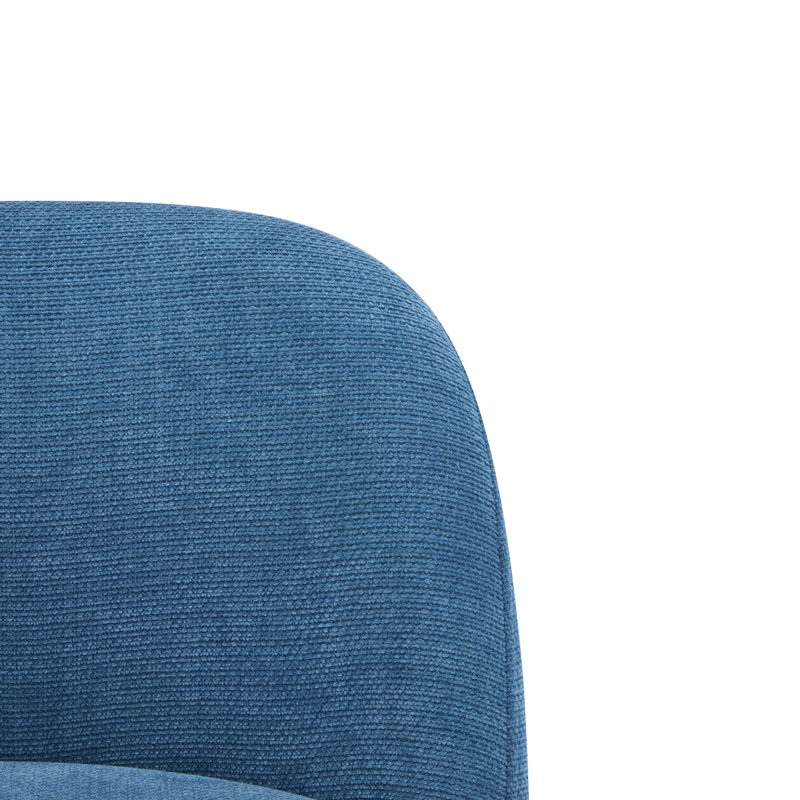 Métal bleu et doré de 2, cadre, repose-pieds pour des conversations prolongées, forme de chaise, motif uni, silhouette en mousse, dossier à profil bas, construction,