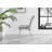 Tierra Modern Glass & Metal Extendable Dining Table Set & 6 Luxury Faux Leather Dining Chairs