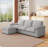 Cloud Couch Sectional For Living Room L Shaped Couch Modular Sectional Sofa Chenille Fabric For Apartment-1137532806