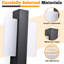 1-Light Black LED Flush Mounted Sconce