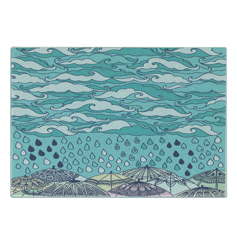 Planche à découper en verre trempé Ambesonne
