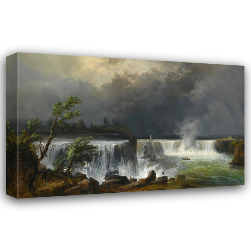 «Niagara Falls» par Josef Carl Berthold Püttner - Art mural sur toile tendue avec châssis, H 24 po x l 17 po