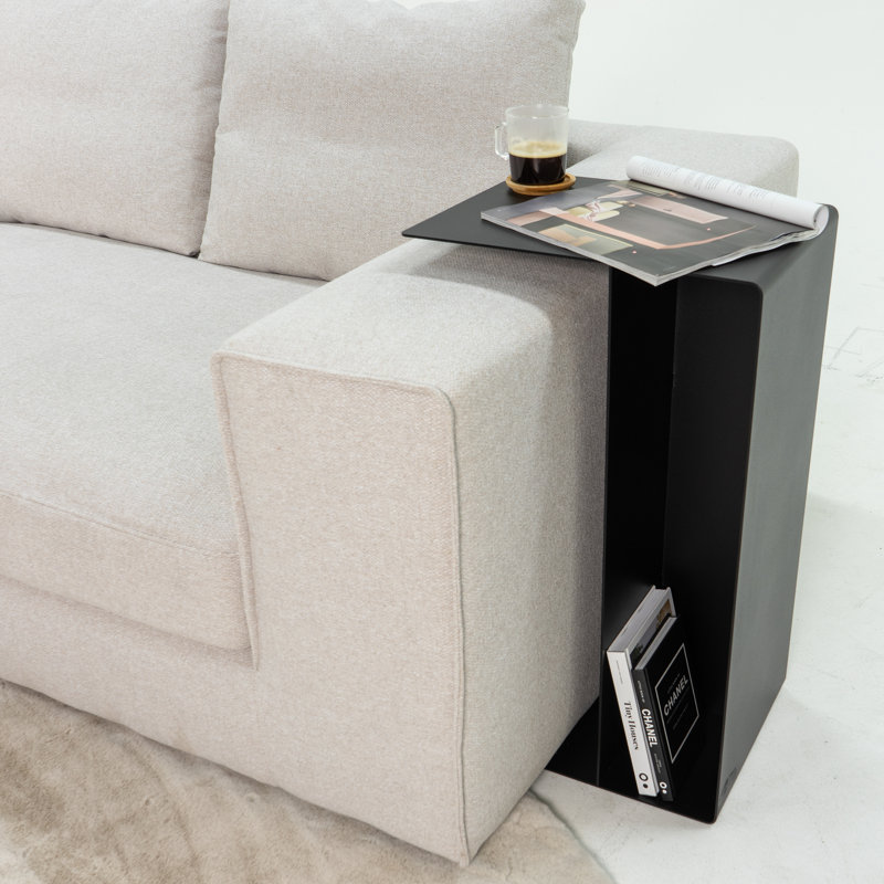 SLIDE Console Table, Black, 68 cm H x 30 cm W x 40 cm D