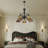 5 Lights Antique Pendant Lamp Adjustable Height