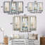 Ensemble de 3 fenêtres murales blanches et bleues Minimalisme-570947972-570947971
