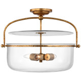 Chapman & Myers Lorford Medium Semi-Flush Lantern