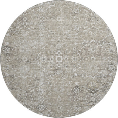Premium Machine Washable Andreau AMF92 Gray Rug