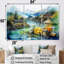 Ensemble d'art japonais sur toile, Japon-107753442-107753445