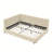Full Upholstered Tufted Bed Frame, Sofa Bed Frame with Comfortable Backrest and Armrests, Full Size Bed for Bedroom, Living Room,Velvet-1006462899