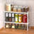 Expandable And Stackable Kitchen Cabinet Shelf Organizer, Adjustable Metal Pantry Storage Rack For Cabinets, Countertops, And Cupboards, Heavy Duty Rustproof Design, 2 Pack