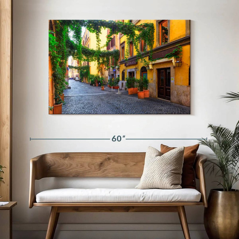 Senne Street In Trastevere, H 32 po x l 48 po