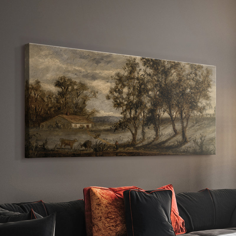 Série paysage - DCCVVII - Toile tendue avec châssis - Prêt à être accroché, H 16 po x l 32 po