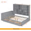 Lit de jour double en bois avec trois tiroirs, bureau, tablettes et lumières-588624292