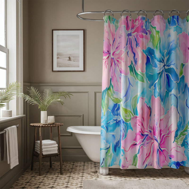 Rideau de douche standard 1 pièce, H 74 po x l 71 po