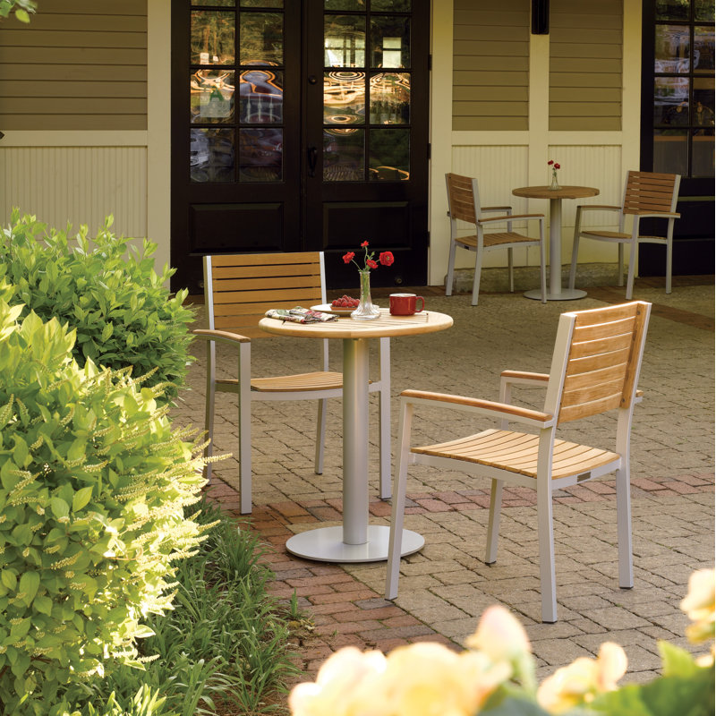 Travira Outdoor Round Bistro Table, 36" W x 36" L
