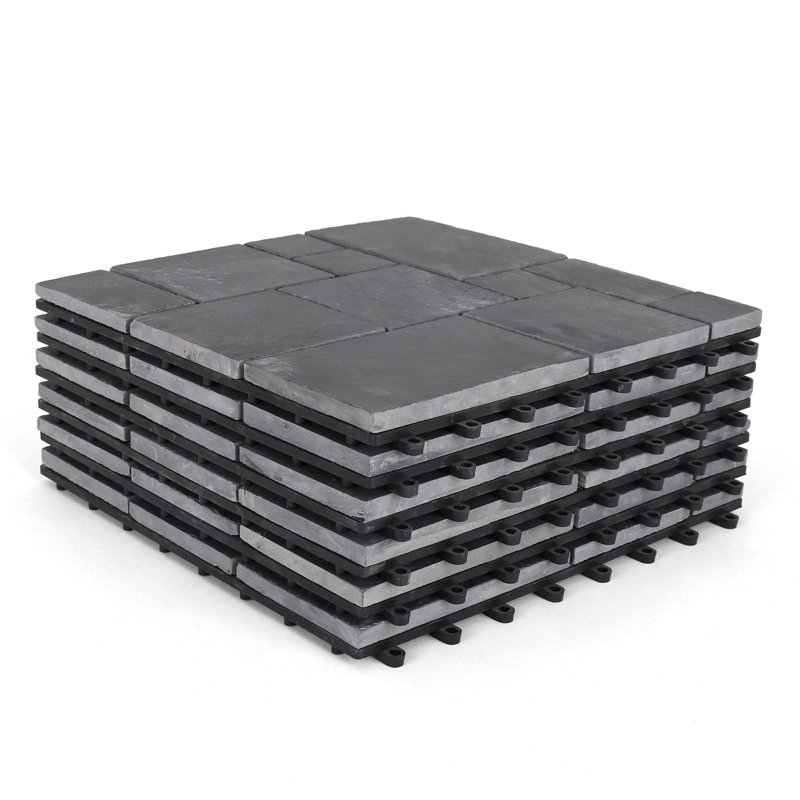 Carreaux de pierre ardoise, Noir