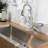 Single Handle Control Pull-Down Kitchen Faucet - Single Hole Deck Mount with Stainless Steel Sprayer
