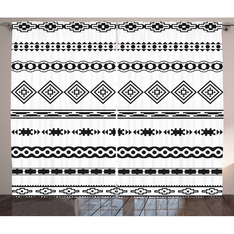 Semi Sheer Curtain Pair, 54" W x 63" L