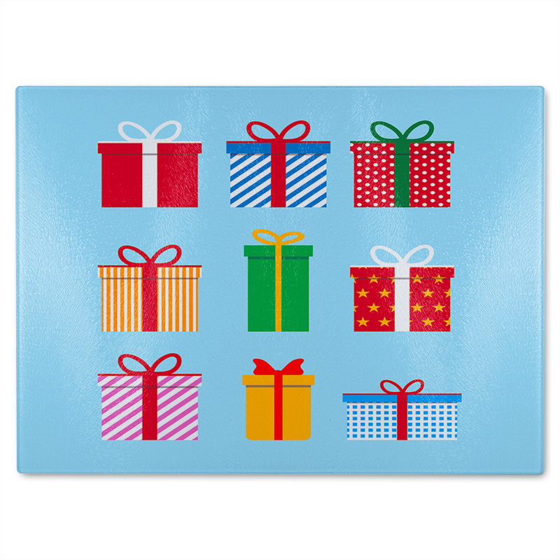 Gift Boxes Dining Glass Chopping Board, 40cm L x 28cm W