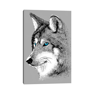 Sketch Wolf by Alberto Perez - Wrapped Canvas Print