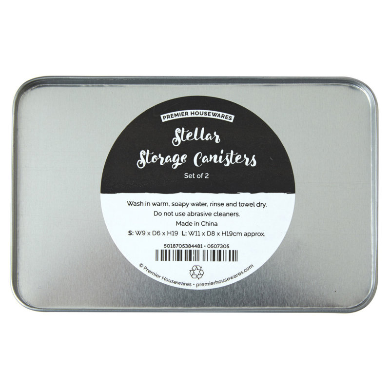 Metal Canister - Set of 2