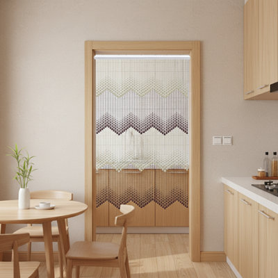 Door Curtain 90cmX200cm Beaded Acrylic Summer Hanging Bedroom Curtain Screen