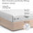 100% Cotton Fitted Sheet Only, 400 Thread Count Hotel Luxury Bedding, Soft & Breathable, Deep Pocket 8–16 Inch Mattress Fit-103254575-103254579