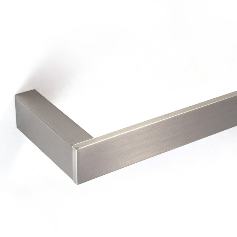 Anneau à serviettes en acier inoxydable massif de qualité supérieure, Nickel brossé